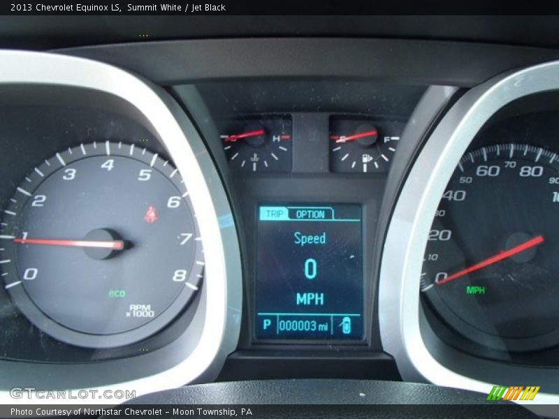 Summit White / Jet Black 2013 Chevrolet Equinox LS