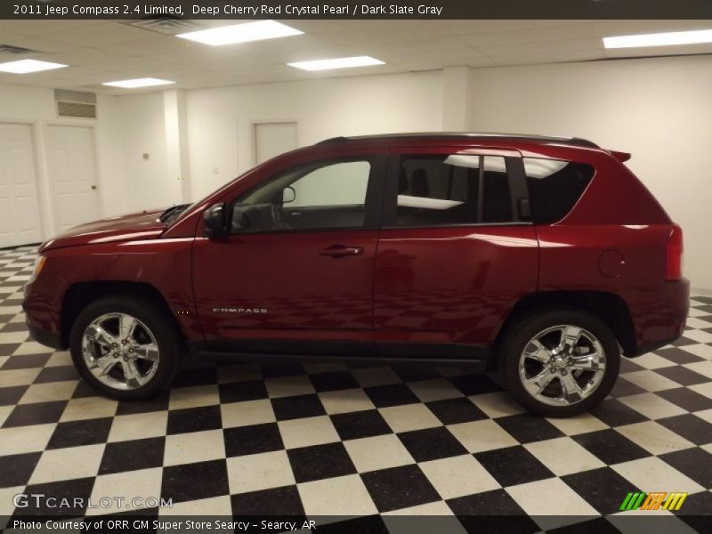 Deep Cherry Red Crystal Pearl / Dark Slate Gray 2011 Jeep Compass 2.4 Limited