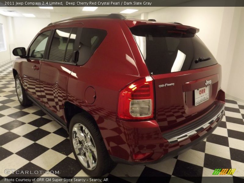 Deep Cherry Red Crystal Pearl / Dark Slate Gray 2011 Jeep Compass 2.4 Limited