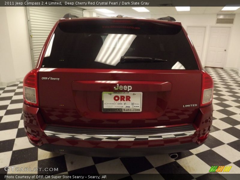 Deep Cherry Red Crystal Pearl / Dark Slate Gray 2011 Jeep Compass 2.4 Limited