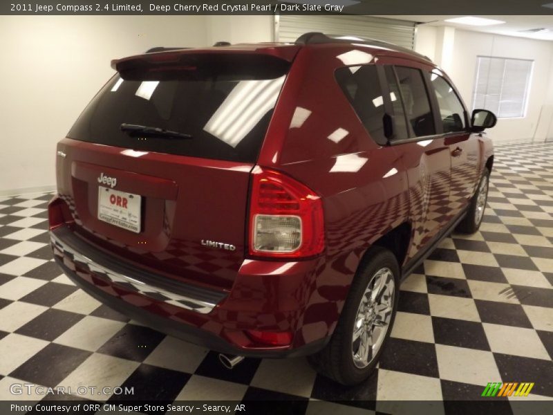 Deep Cherry Red Crystal Pearl / Dark Slate Gray 2011 Jeep Compass 2.4 Limited