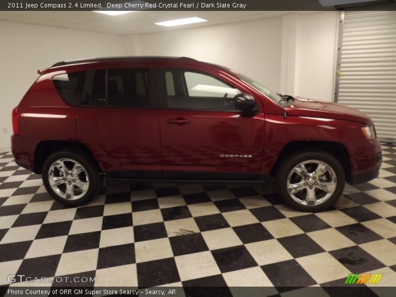 Deep Cherry Red Crystal Pearl / Dark Slate Gray 2011 Jeep Compass 2.4 Limited