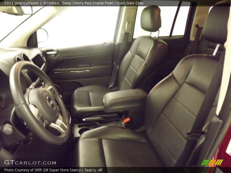 Deep Cherry Red Crystal Pearl / Dark Slate Gray 2011 Jeep Compass 2.4 Limited