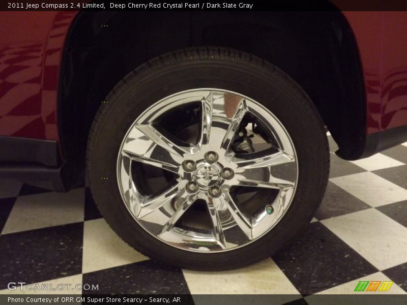 Deep Cherry Red Crystal Pearl / Dark Slate Gray 2011 Jeep Compass 2.4 Limited