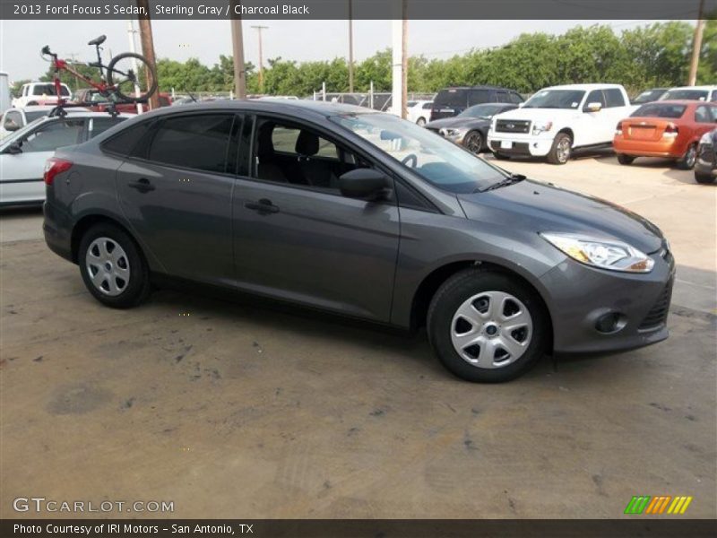 Sterling Gray / Charcoal Black 2013 Ford Focus S Sedan