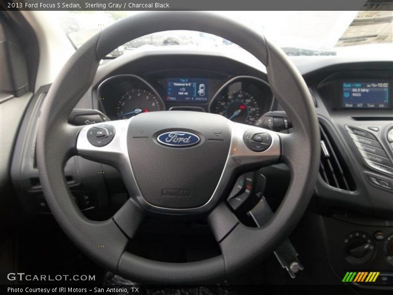 Sterling Gray / Charcoal Black 2013 Ford Focus S Sedan