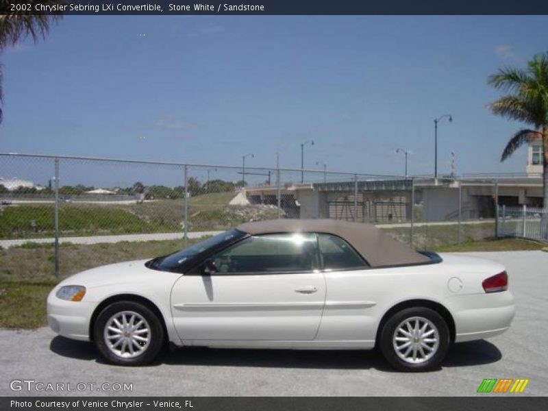 Stone White / Sandstone 2002 Chrysler Sebring LXi Convertible