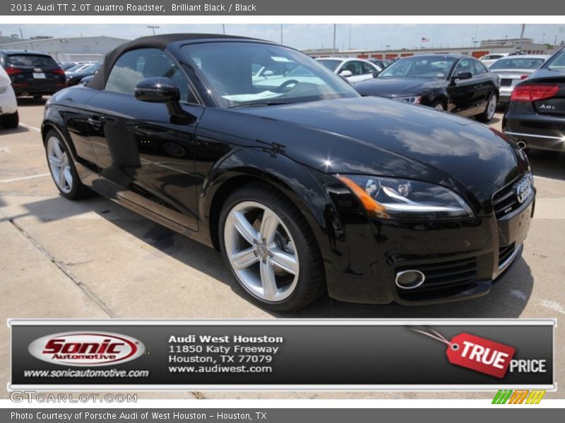 Brilliant Black / Black 2013 Audi TT 2.0T quattro Roadster