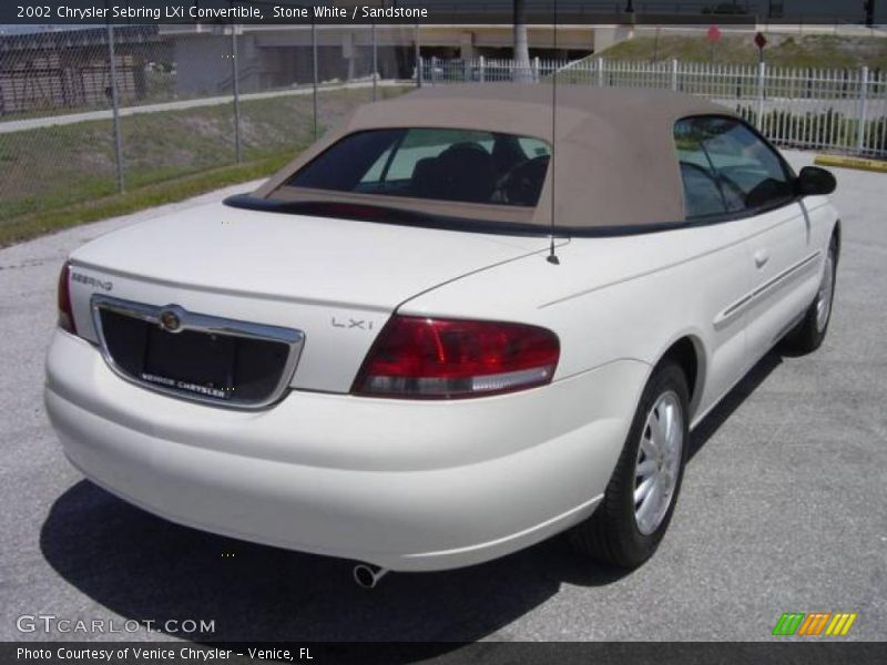 Stone White / Sandstone 2002 Chrysler Sebring LXi Convertible