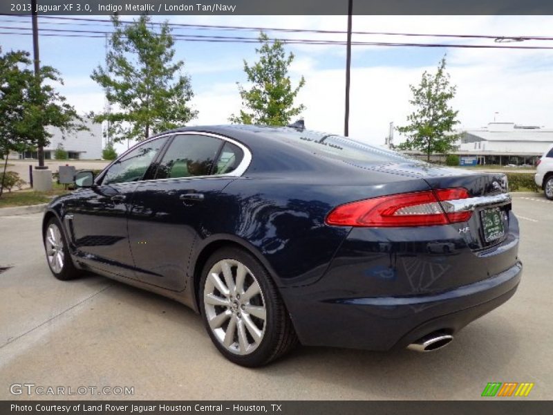 Indigo Metallic / London Tan/Navy 2013 Jaguar XF 3.0