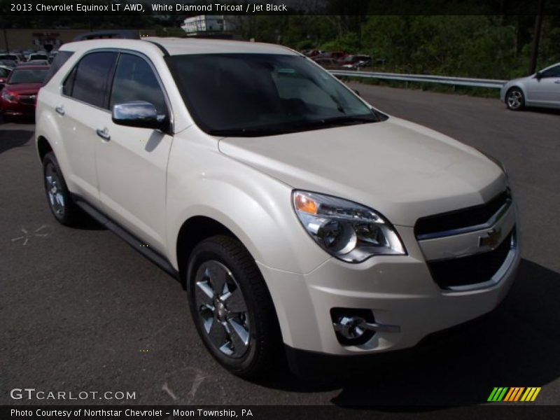 White Diamond Tricoat / Jet Black 2013 Chevrolet Equinox LT AWD