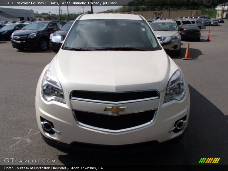 White Diamond Tricoat / Jet Black 2013 Chevrolet Equinox LT AWD