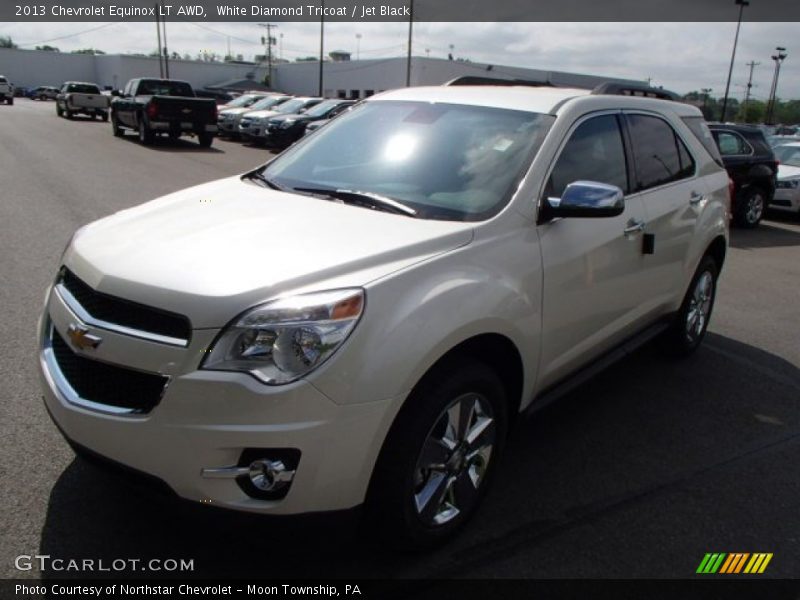 White Diamond Tricoat / Jet Black 2013 Chevrolet Equinox LT AWD