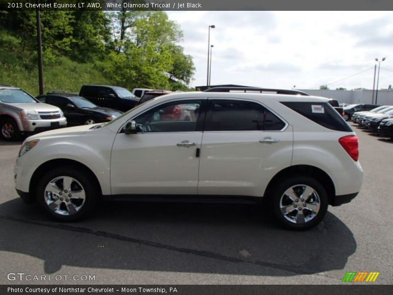 White Diamond Tricoat / Jet Black 2013 Chevrolet Equinox LT AWD