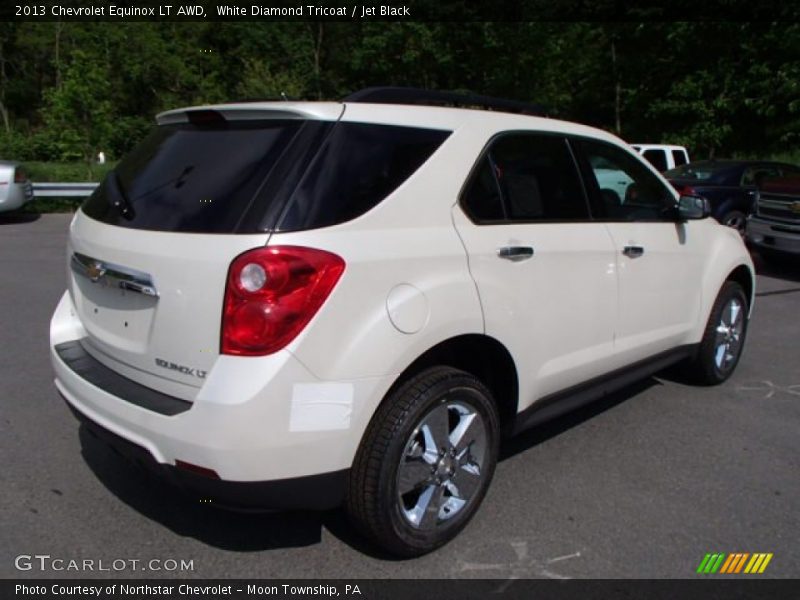 White Diamond Tricoat / Jet Black 2013 Chevrolet Equinox LT AWD