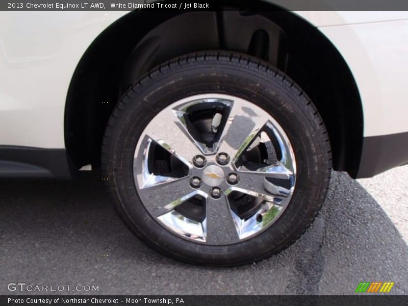 White Diamond Tricoat / Jet Black 2013 Chevrolet Equinox LT AWD