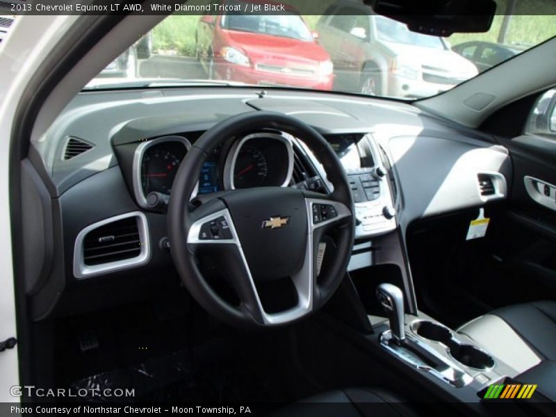 White Diamond Tricoat / Jet Black 2013 Chevrolet Equinox LT AWD