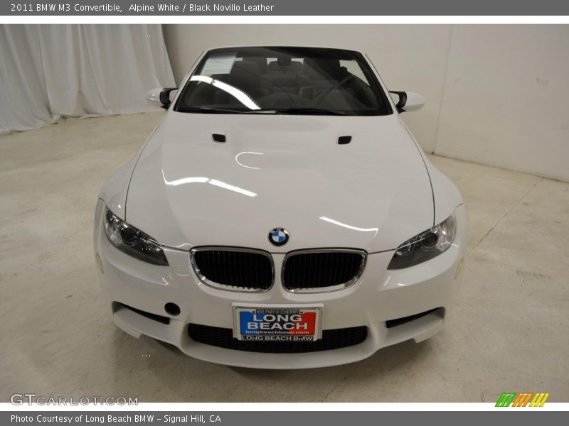 Alpine White / Black Novillo Leather 2011 BMW M3 Convertible