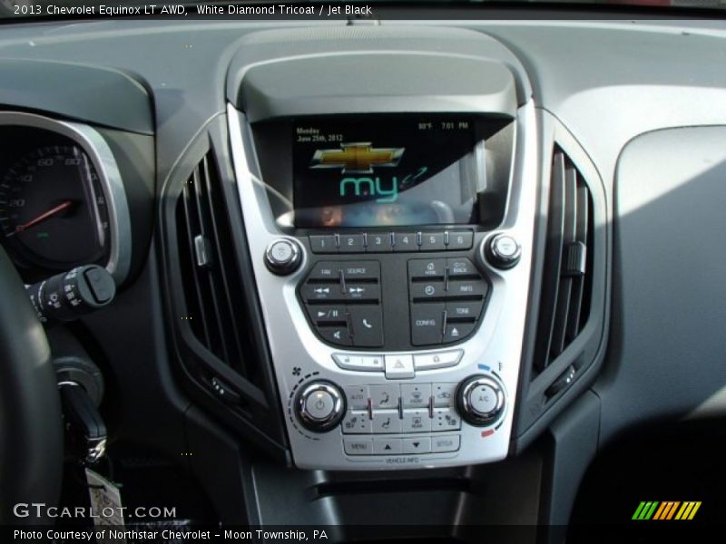 White Diamond Tricoat / Jet Black 2013 Chevrolet Equinox LT AWD