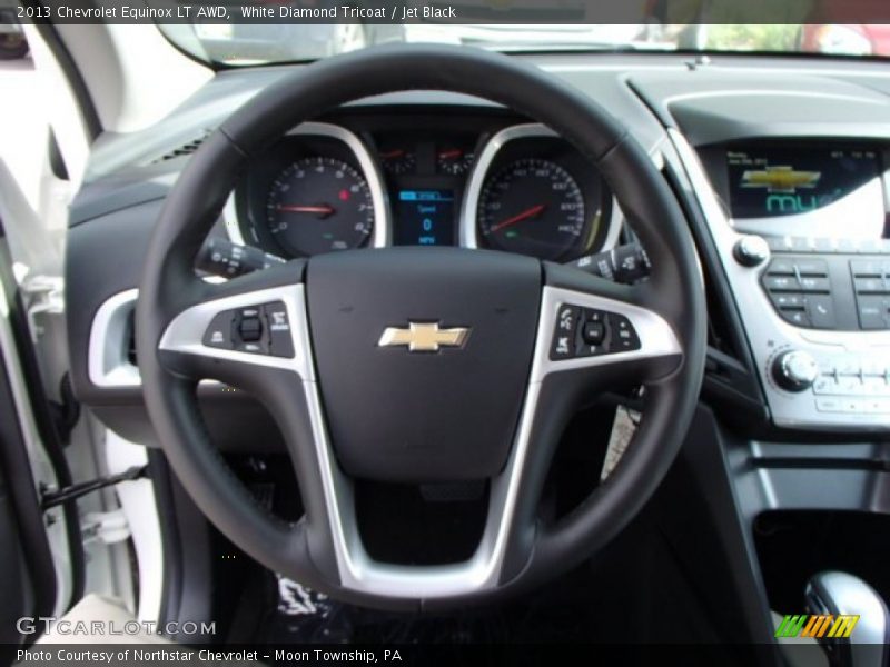 White Diamond Tricoat / Jet Black 2013 Chevrolet Equinox LT AWD