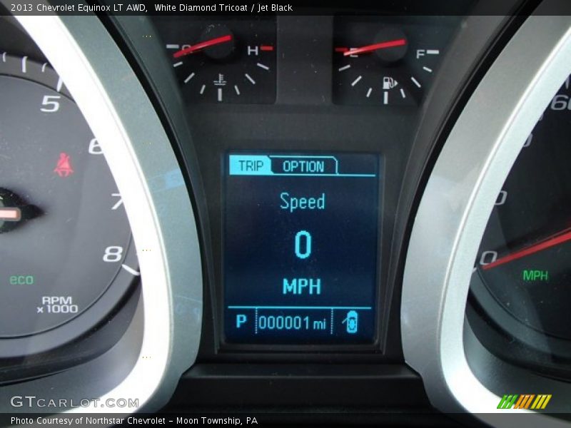 White Diamond Tricoat / Jet Black 2013 Chevrolet Equinox LT AWD
