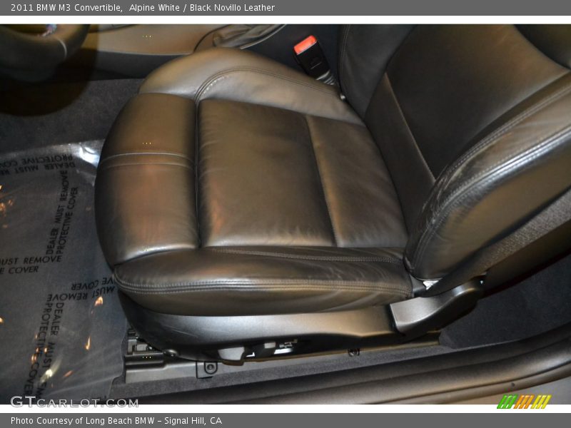 Alpine White / Black Novillo Leather 2011 BMW M3 Convertible