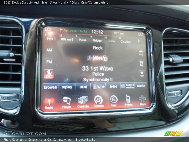 Bright Silver Metallic / Diesel Gray/Ceramic White 2013 Dodge Dart Limited