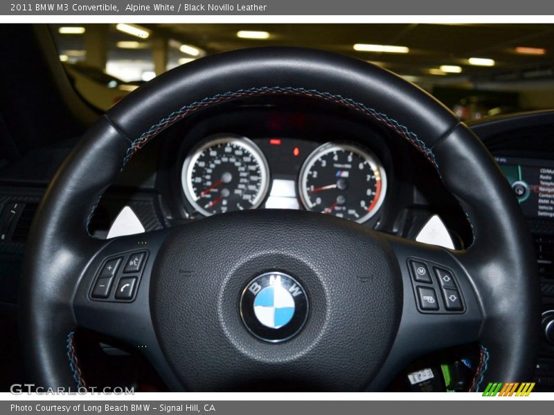 Alpine White / Black Novillo Leather 2011 BMW M3 Convertible