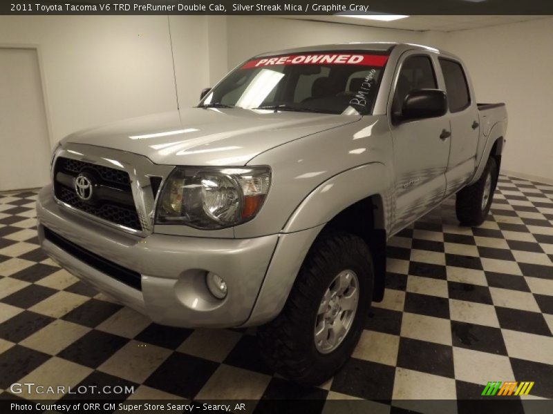 Silver Streak Mica / Graphite Gray 2011 Toyota Tacoma V6 TRD PreRunner Double Cab
