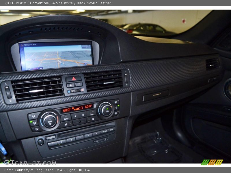 Alpine White / Black Novillo Leather 2011 BMW M3 Convertible