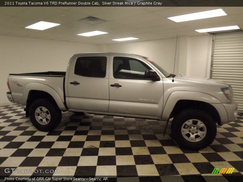 Silver Streak Mica / Graphite Gray 2011 Toyota Tacoma V6 TRD PreRunner Double Cab