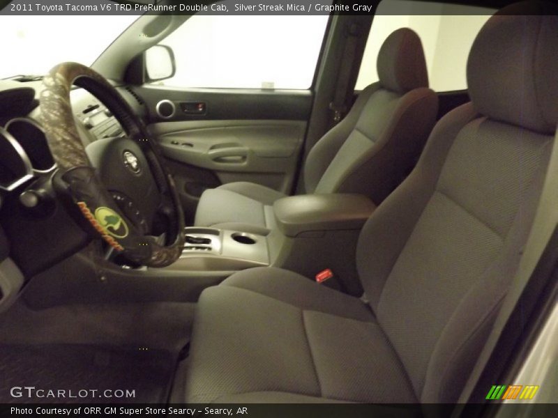 Silver Streak Mica / Graphite Gray 2011 Toyota Tacoma V6 TRD PreRunner Double Cab