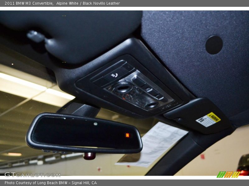 Alpine White / Black Novillo Leather 2011 BMW M3 Convertible