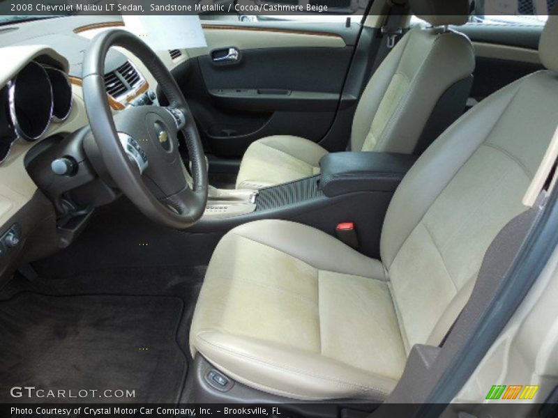 Sandstone Metallic / Cocoa/Cashmere Beige 2008 Chevrolet Malibu LT Sedan
