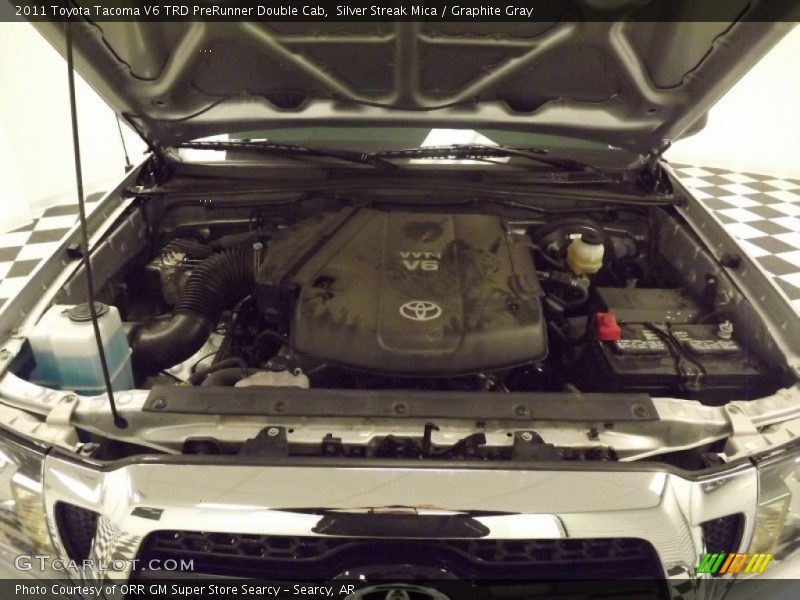 Silver Streak Mica / Graphite Gray 2011 Toyota Tacoma V6 TRD PreRunner Double Cab