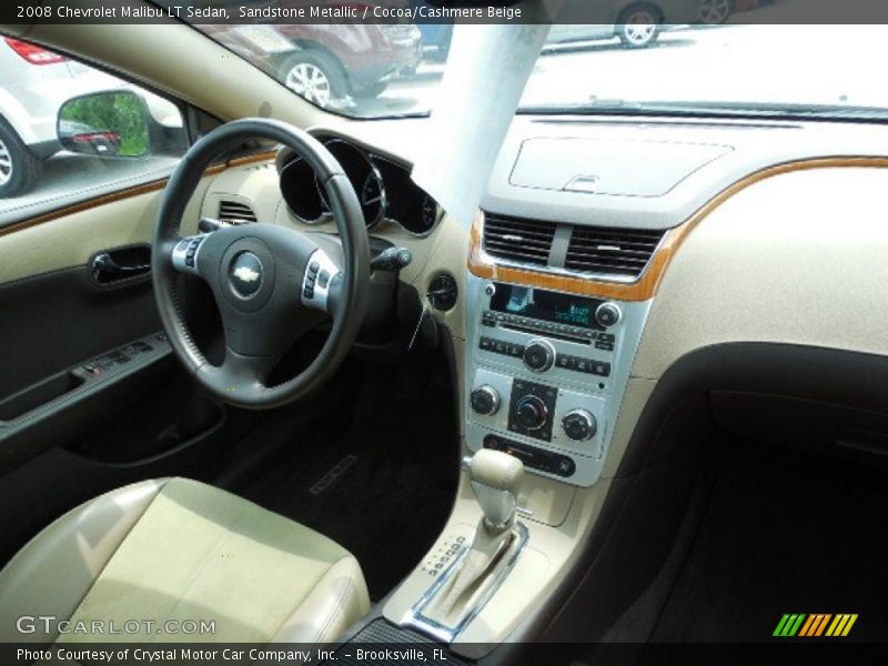 Sandstone Metallic / Cocoa/Cashmere Beige 2008 Chevrolet Malibu LT Sedan