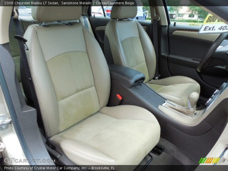 Sandstone Metallic / Cocoa/Cashmere Beige 2008 Chevrolet Malibu LT Sedan