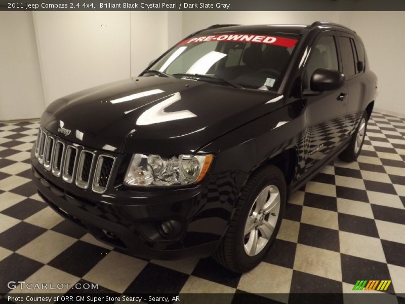 Brilliant Black Crystal Pearl / Dark Slate Gray 2011 Jeep Compass 2.4 4x4