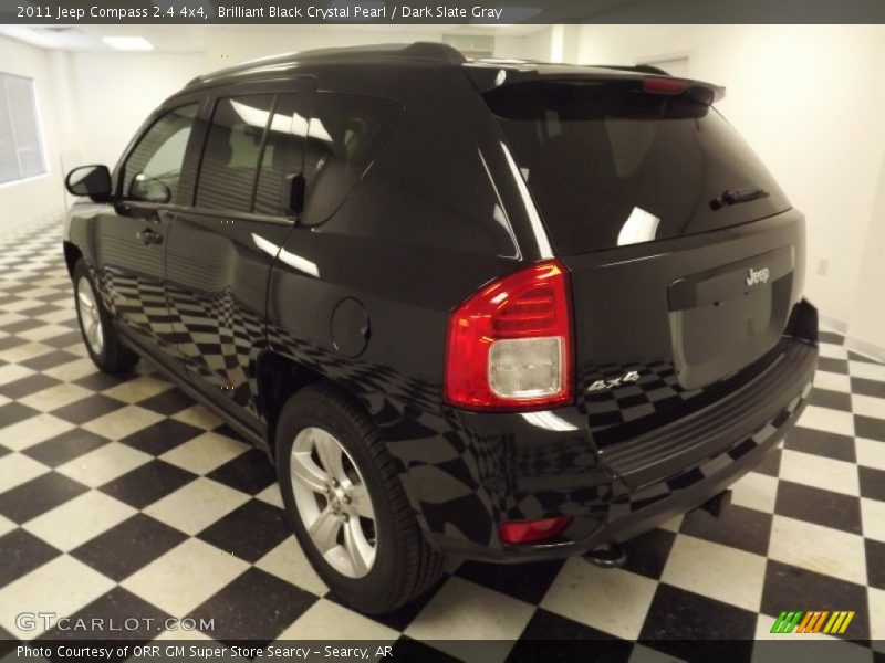 Brilliant Black Crystal Pearl / Dark Slate Gray 2011 Jeep Compass 2.4 4x4