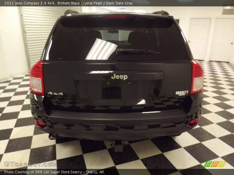 Brilliant Black Crystal Pearl / Dark Slate Gray 2011 Jeep Compass 2.4 4x4