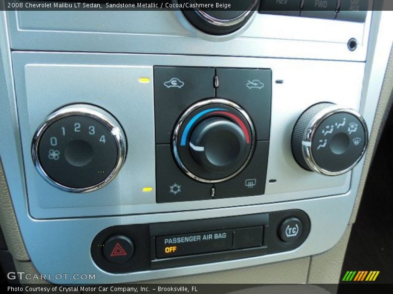 Sandstone Metallic / Cocoa/Cashmere Beige 2008 Chevrolet Malibu LT Sedan