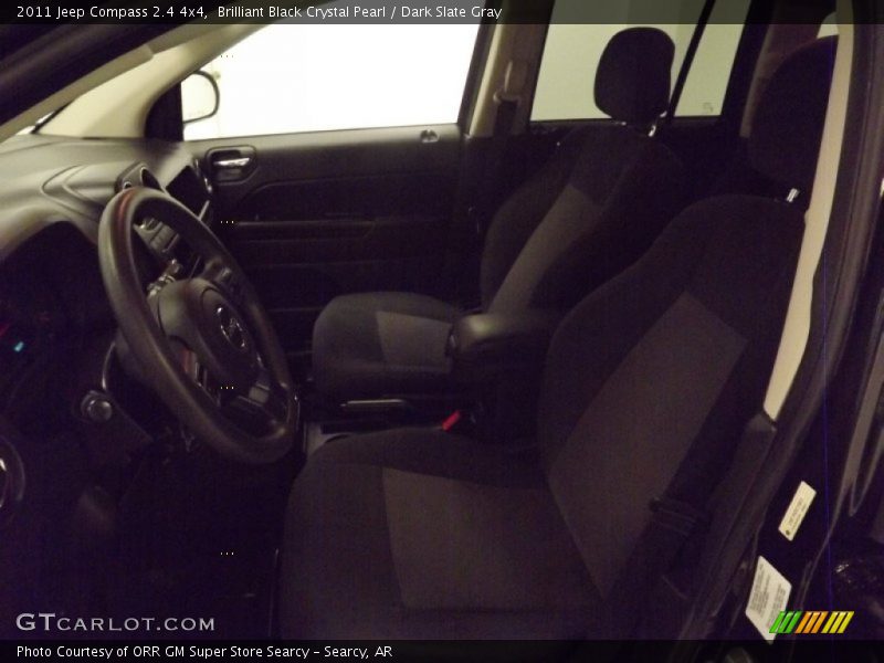 Brilliant Black Crystal Pearl / Dark Slate Gray 2011 Jeep Compass 2.4 4x4