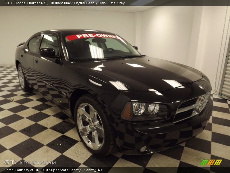 Brilliant Black Crystal Pearl / Dark Slate Gray 2010 Dodge Charger R/T