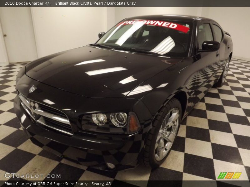 Brilliant Black Crystal Pearl / Dark Slate Gray 2010 Dodge Charger R/T
