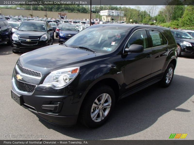 Ashen Gray Metallic / Jet Black 2013 Chevrolet Equinox LS