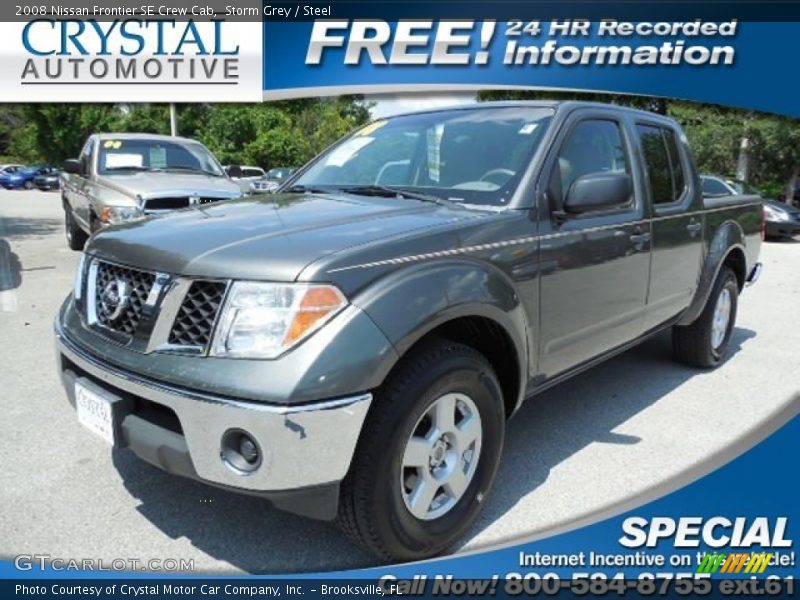 Storm Grey / Steel 2008 Nissan Frontier SE Crew Cab