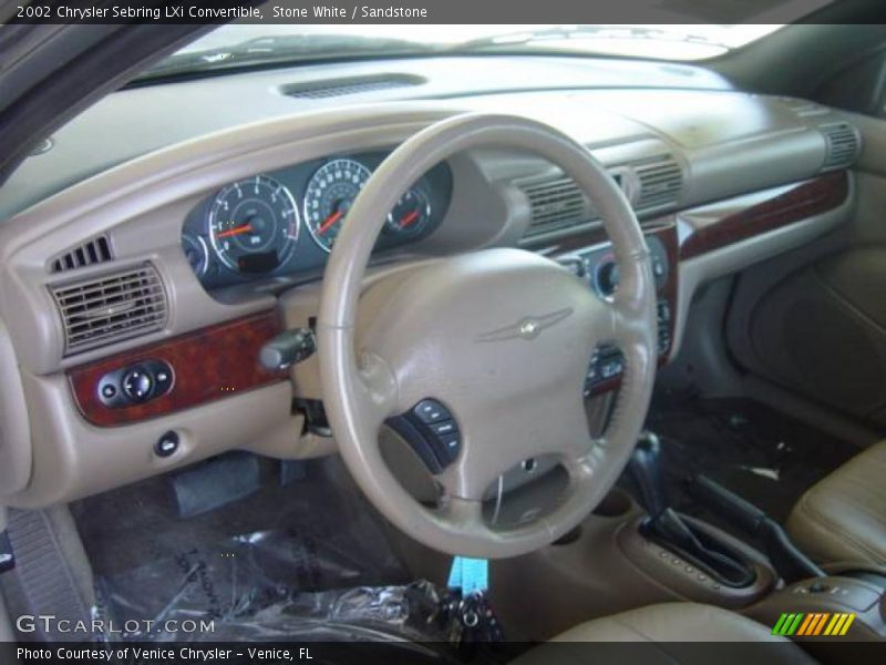 Stone White / Sandstone 2002 Chrysler Sebring LXi Convertible