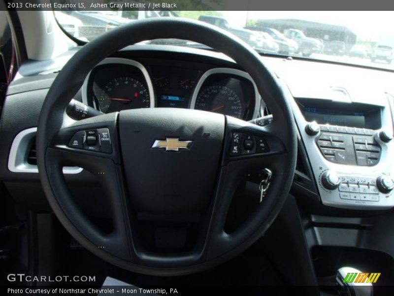 Ashen Gray Metallic / Jet Black 2013 Chevrolet Equinox LS