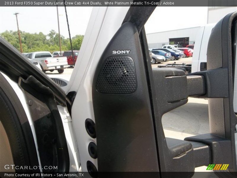 White Platinum Metallic Tri-Coat / Adobe 2013 Ford F350 Super Duty Lariat Crew Cab 4x4 Dually