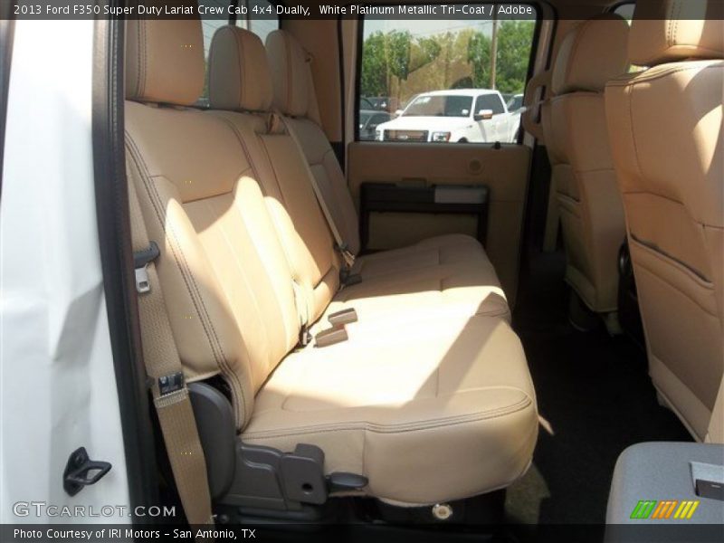 White Platinum Metallic Tri-Coat / Adobe 2013 Ford F350 Super Duty Lariat Crew Cab 4x4 Dually